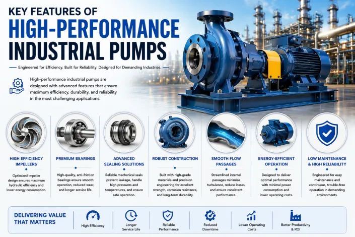 Key Features of High-Performance Industrial Pumps